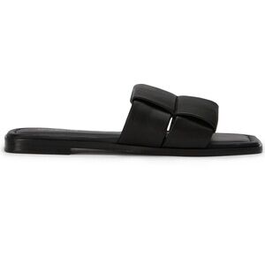 Tony Bianco Black Slide Sandals